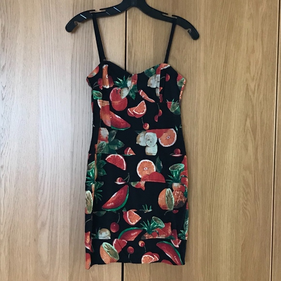 Aritzia Dresses & Skirts - Talula / Aritzia Fruit-Pattern Corset Dress